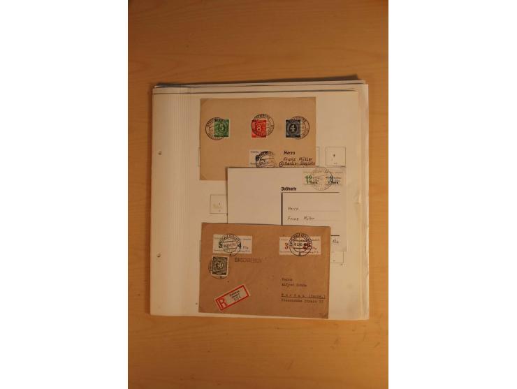 1945/49, sehr umfangreiche, ungebrauchte/postfrische und gestempelte Sammlung inkl. einiger Lokalausgaben mit vielen Farben, 