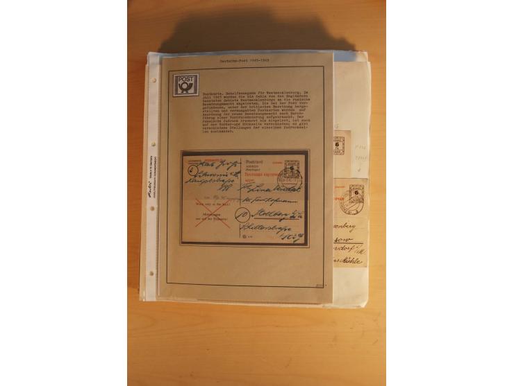 1945/49, sehr umfangreiche, ungebrauchte/postfrische und gestempelte Sammlung inkl. einiger Lokalausgaben mit vielen Farben, 