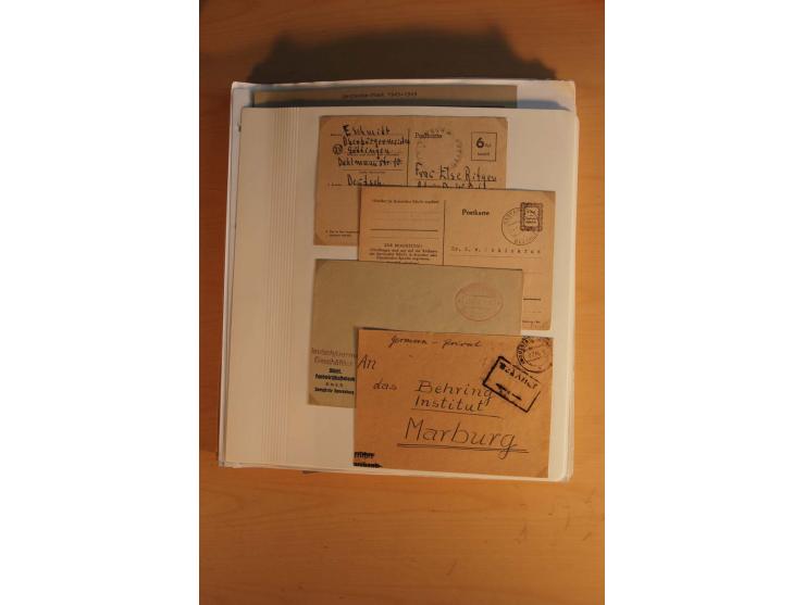 1945/49, sehr umfangreiche, ungebrauchte/postfrische und gestempelte Sammlung inkl. einiger Lokalausgaben mit vielen Farben, 