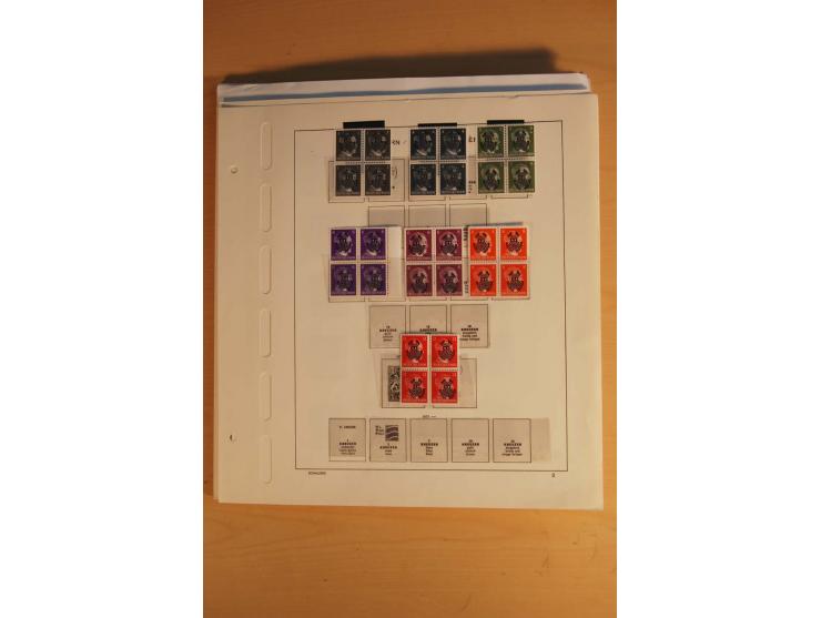 1945/49, sehr umfangreiche, ungebrauchte/postfrische und gestempelte Sammlung inkl. einiger Lokalausgaben mit vielen Farben, 