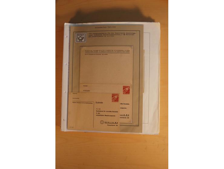 1945/49, sehr umfangreiche, ungebrauchte/postfrische und gestempelte Sammlung inkl. einiger Lokalausgaben mit vielen Farben, 