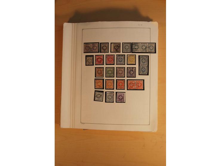 1945/49, sehr umfangreiche, ungebrauchte/postfrische und gestempelte Sammlung inkl. einiger Lokalausgaben mit vielen Farben, 