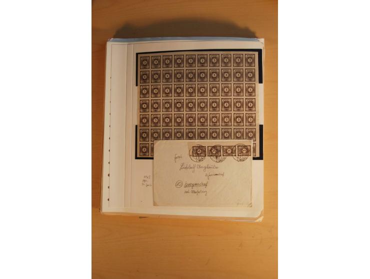 1945/49, sehr umfangreiche, ungebrauchte/postfrische und gestempelte Sammlung inkl. einiger Lokalausgaben mit vielen Farben, 