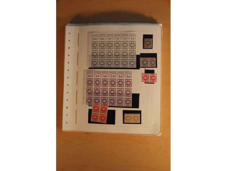 1945/49, sehr umfangreiche, ungebrauchte/postfrische und gestempelte Sammlung inkl. einiger Lokalausgaben mit vielen Farben, 