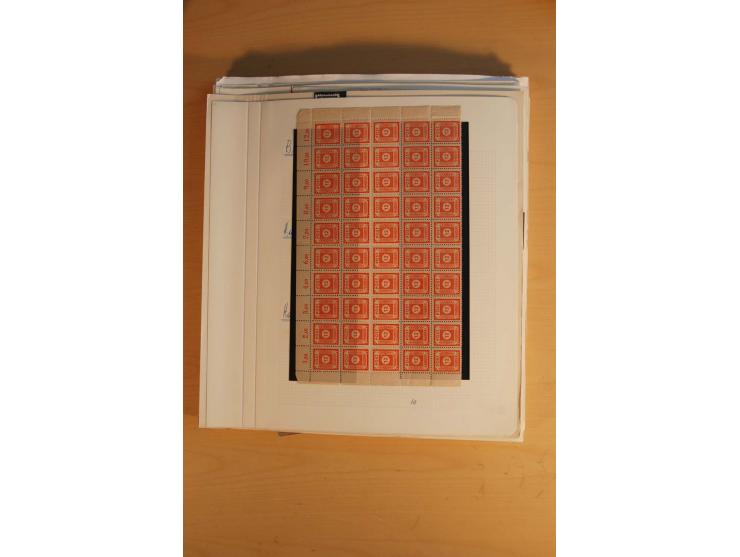 1945/49, sehr umfangreiche, ungebrauchte/postfrische und gestempelte Sammlung inkl. einiger Lokalausgaben mit vielen Farben, 