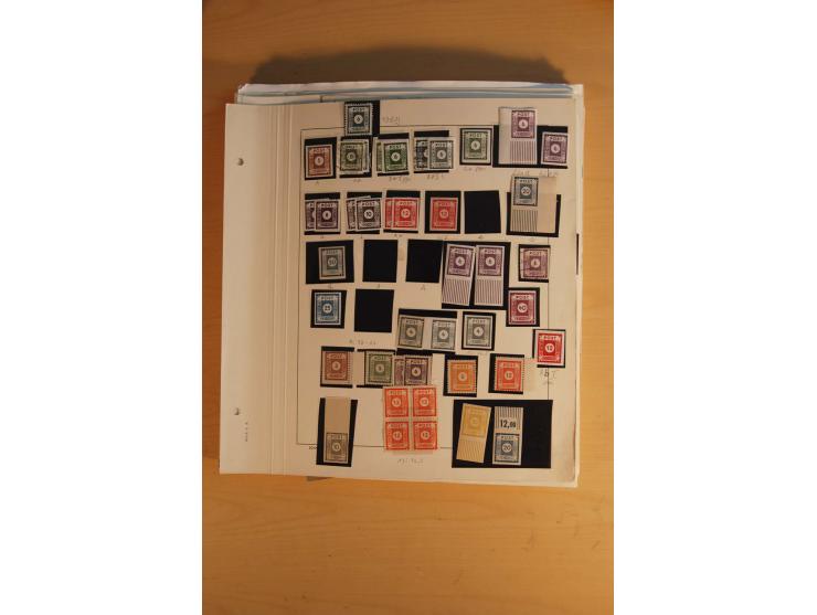 1945/49, sehr umfangreiche, ungebrauchte/postfrische und gestempelte Sammlung inkl. einiger Lokalausgaben mit vielen Farben, 
