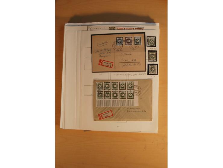 1945/49, sehr umfangreiche, ungebrauchte/postfrische und gestempelte Sammlung inkl. einiger Lokalausgaben mit vielen Farben, 