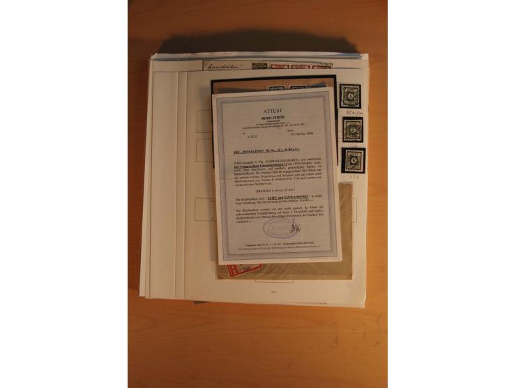 1945/49, sehr umfangreiche, ungebrauchte/postfrische und gestempelte Sammlung inkl. einiger Lokalausgaben mit vielen Farben, 