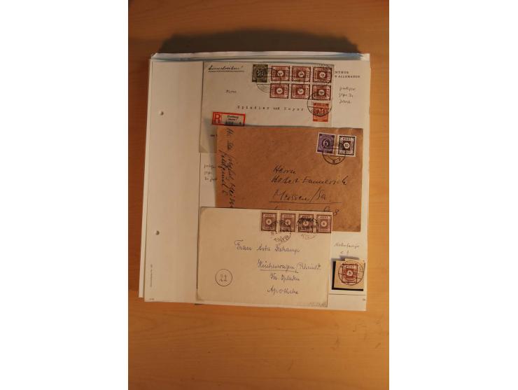 1945/49, sehr umfangreiche, ungebrauchte/postfrische und gestempelte Sammlung inkl. einiger Lokalausgaben mit vielen Farben, 