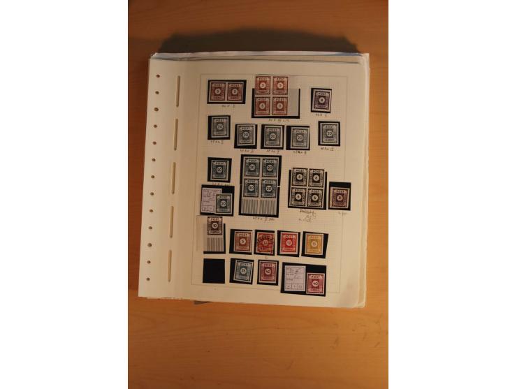 1945/49, sehr umfangreiche, ungebrauchte/postfrische und gestempelte Sammlung inkl. einiger Lokalausgaben mit vielen Farben, 