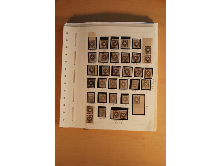 1945/49, sehr umfangreiche, ungebrauchte/postfrische und gestempelte Sammlung inkl. einiger Lokalausgaben mit vielen Farben, 