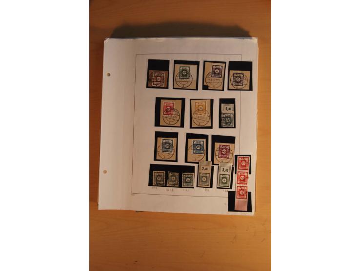 1945/49, sehr umfangreiche, ungebrauchte/postfrische und gestempelte Sammlung inkl. einiger Lokalausgaben mit vielen Farben, 