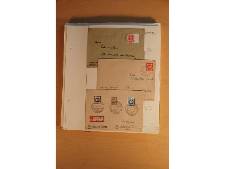 1945/49, sehr umfangreiche, ungebrauchte/postfrische und gestempelte Sammlung inkl. einiger Lokalausgaben mit vielen Farben, 