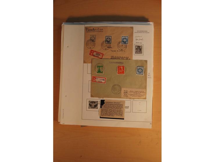 1945/49, sehr umfangreiche, ungebrauchte/postfrische und gestempelte Sammlung inkl. einiger Lokalausgaben mit vielen Farben, 