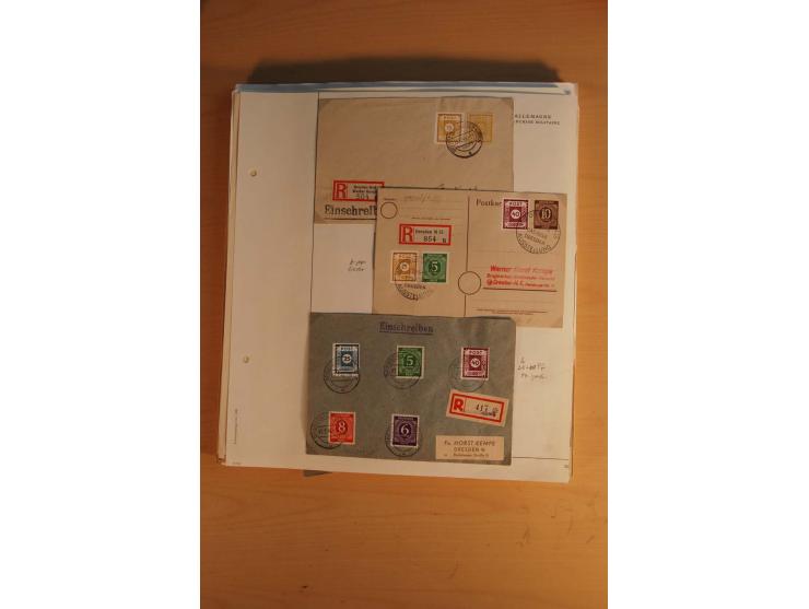1945/49, sehr umfangreiche, ungebrauchte/postfrische und gestempelte Sammlung inkl. einiger Lokalausgaben mit vielen Farben, 