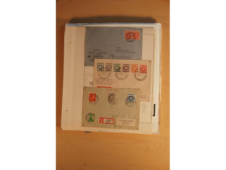 1945/49, sehr umfangreiche, ungebrauchte/postfrische und gestempelte Sammlung inkl. einiger Lokalausgaben mit vielen Farben, 