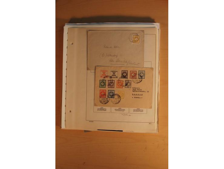 1945/49, sehr umfangreiche, ungebrauchte/postfrische und gestempelte Sammlung inkl. einiger Lokalausgaben mit vielen Farben, 