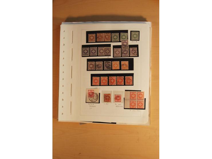 1945/49, sehr umfangreiche, ungebrauchte/postfrische und gestempelte Sammlung inkl. einiger Lokalausgaben mit vielen Farben, 