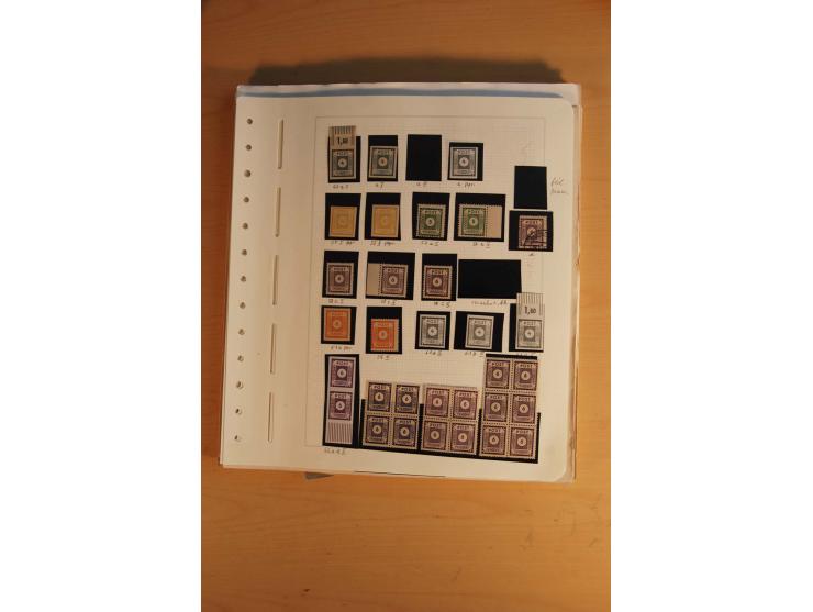 1945/49, sehr umfangreiche, ungebrauchte/postfrische und gestempelte Sammlung inkl. einiger Lokalausgaben mit vielen Farben, 