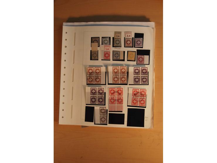 1945/49, sehr umfangreiche, ungebrauchte/postfrische und gestempelte Sammlung inkl. einiger Lokalausgaben mit vielen Farben, 
