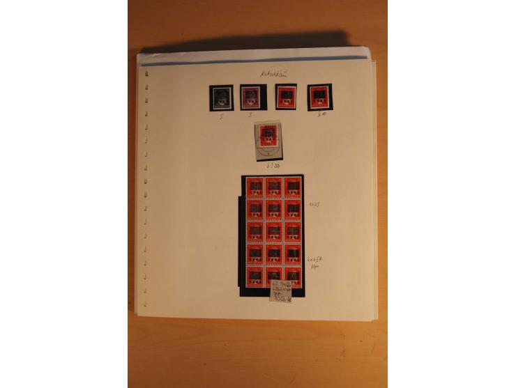 1945/49, sehr umfangreiche, ungebrauchte/postfrische und gestempelte Sammlung inkl. einiger Lokalausgaben mit vielen Farben, 