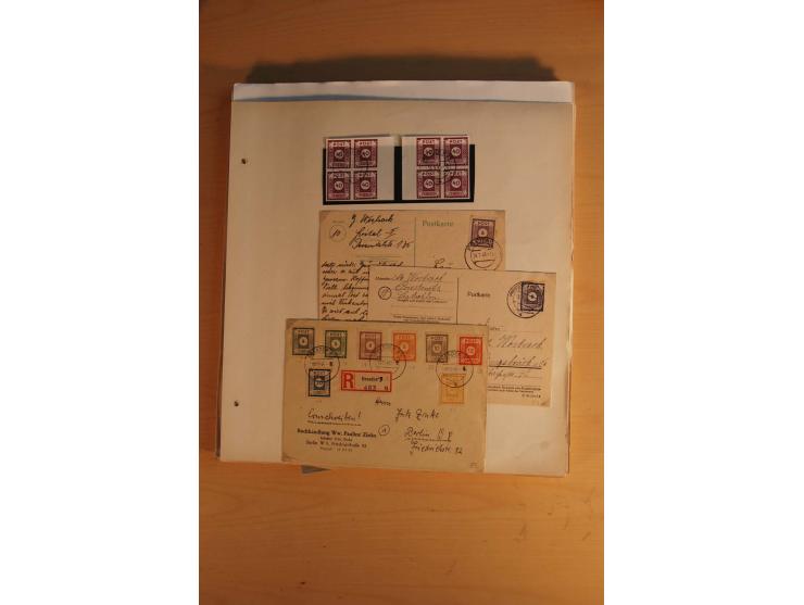 1945/49, sehr umfangreiche, ungebrauchte/postfrische und gestempelte Sammlung inkl. einiger Lokalausgaben mit vielen Farben, 