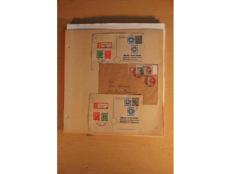 1945/49, sehr umfangreiche, ungebrauchte/postfrische und gestempelte Sammlung inkl. einiger Lokalausgaben mit vielen Farben, 
