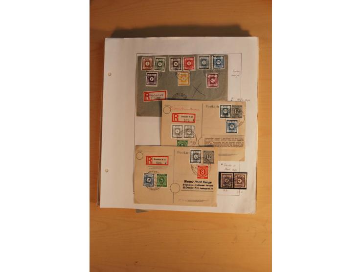 1945/49, sehr umfangreiche, ungebrauchte/postfrische und gestempelte Sammlung inkl. einiger Lokalausgaben mit vielen Farben, 