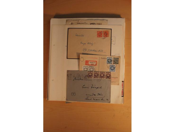1945/49, sehr umfangreiche, ungebrauchte/postfrische und gestempelte Sammlung inkl. einiger Lokalausgaben mit vielen Farben, 