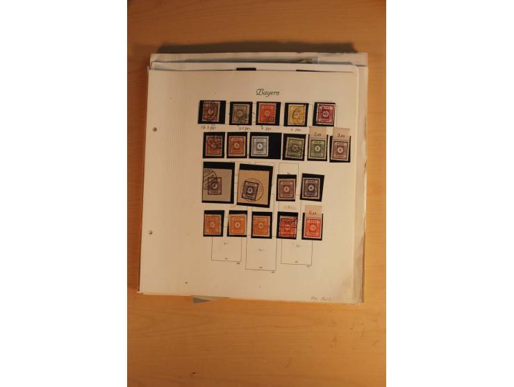1945/49, sehr umfangreiche, ungebrauchte/postfrische und gestempelte Sammlung inkl. einiger Lokalausgaben mit vielen Farben, 