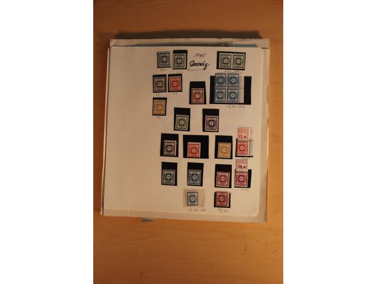 1945/49, sehr umfangreiche, ungebrauchte/postfrische und gestempelte Sammlung inkl. einiger Lokalausgaben mit vielen Farben, 