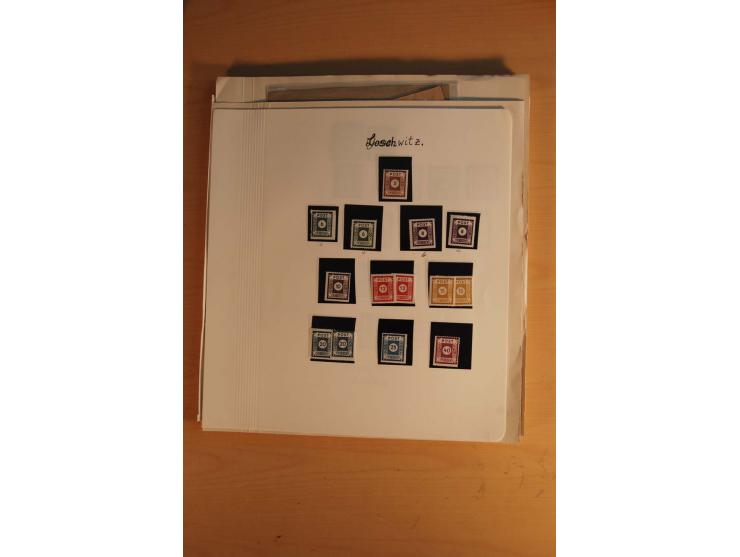 1945/49, sehr umfangreiche, ungebrauchte/postfrische und gestempelte Sammlung inkl. einiger Lokalausgaben mit vielen Farben, 