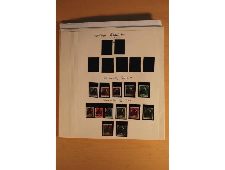 1945/49, sehr umfangreiche, ungebrauchte/postfrische und gestempelte Sammlung inkl. einiger Lokalausgaben mit vielen Farben, 
