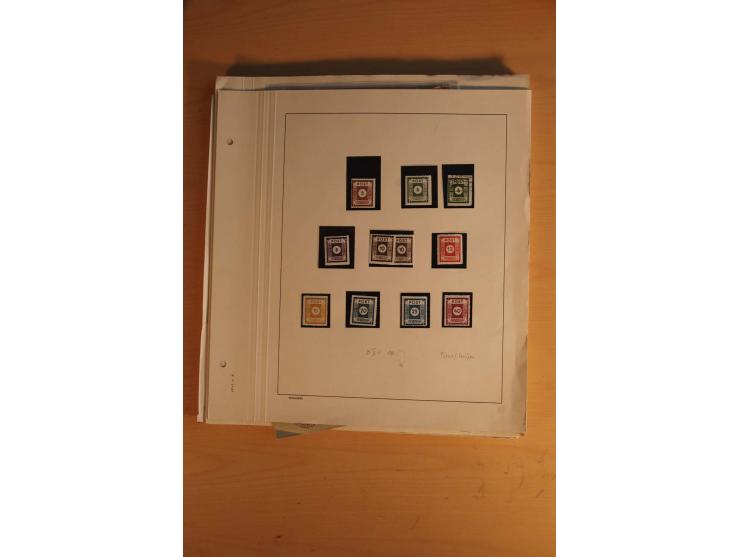1945/49, sehr umfangreiche, ungebrauchte/postfrische und gestempelte Sammlung inkl. einiger Lokalausgaben mit vielen Farben, 