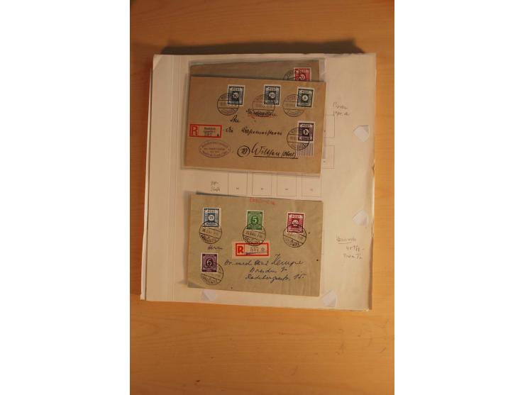 1945/49, sehr umfangreiche, ungebrauchte/postfrische und gestempelte Sammlung inkl. einiger Lokalausgaben mit vielen Farben, 