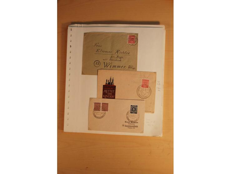1945/49, sehr umfangreiche, ungebrauchte/postfrische und gestempelte Sammlung inkl. einiger Lokalausgaben mit vielen Farben, 