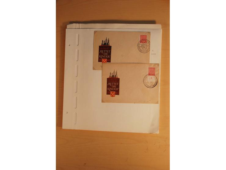 1945/49, sehr umfangreiche, ungebrauchte/postfrische und gestempelte Sammlung inkl. einiger Lokalausgaben mit vielen Farben, 