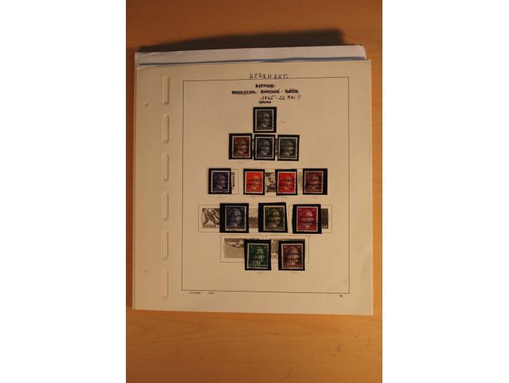 1945/49, sehr umfangreiche, ungebrauchte/postfrische und gestempelte Sammlung inkl. einiger Lokalausgaben mit vielen Farben, 