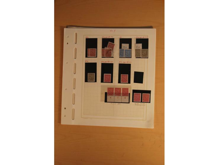 1945/49, sehr umfangreiche, ungebrauchte/postfrische und gestempelte Sammlung inkl. einiger Lokalausgaben mit vielen Farben, 
