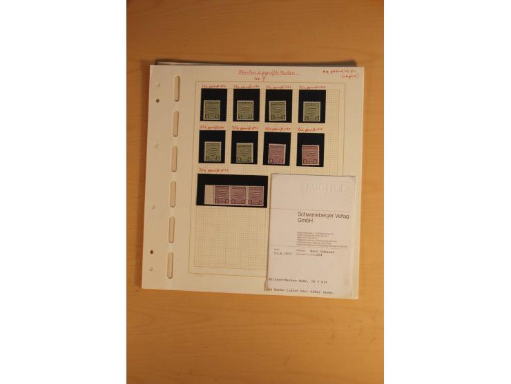 1945/49, sehr umfangreiche, ungebrauchte/postfrische und gestempelte Sammlung inkl. einiger Lokalausgaben mit vielen Farben, 