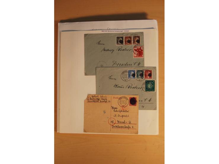 1945/49, sehr umfangreiche, ungebrauchte/postfrische und gestempelte Sammlung inkl. einiger Lokalausgaben mit vielen Farben, 