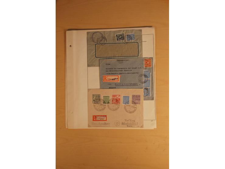 1945/49, sehr umfangreiche, ungebrauchte/postfrische und gestempelte Sammlung inkl. einiger Lokalausgaben mit vielen Farben, 