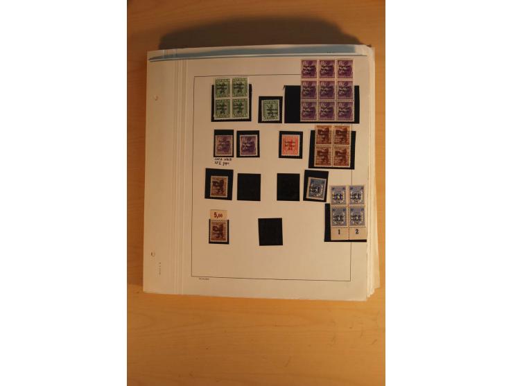 1945/49, sehr umfangreiche, ungebrauchte/postfrische und gestempelte Sammlung inkl. einiger Lokalausgaben mit vielen Farben, 