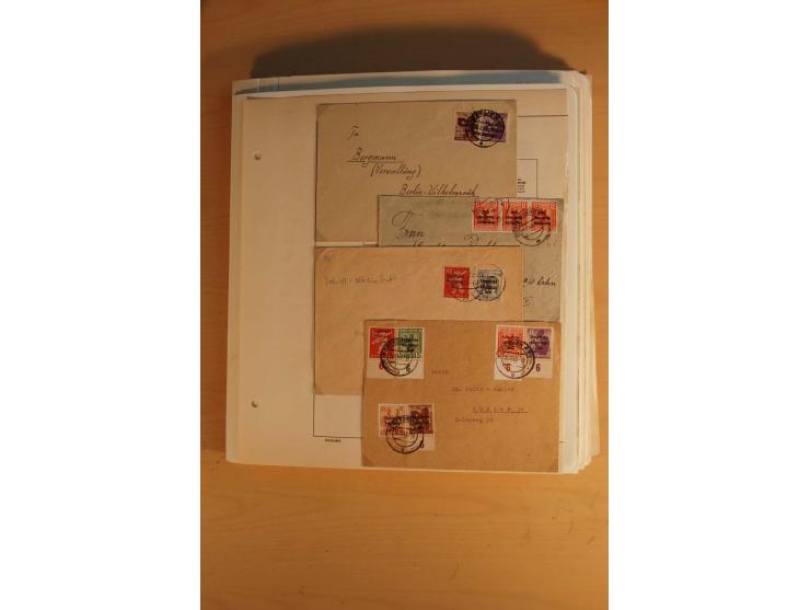 1945/49, sehr umfangreiche, ungebrauchte/postfrische und gestempelte Sammlung inkl. einiger Lokalausgaben mit vielen Farben, 