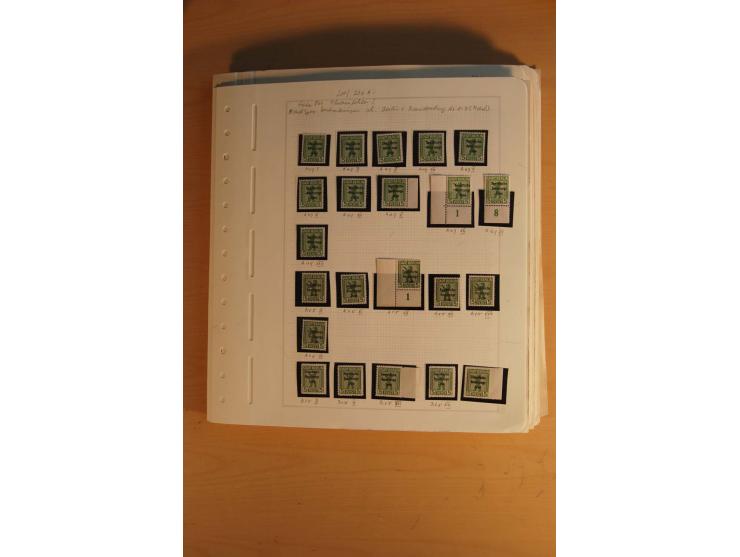 1945/49, sehr umfangreiche, ungebrauchte/postfrische und gestempelte Sammlung inkl. einiger Lokalausgaben mit vielen Farben, 