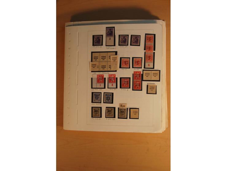 1945/49, sehr umfangreiche, ungebrauchte/postfrische und gestempelte Sammlung inkl. einiger Lokalausgaben mit vielen Farben, 