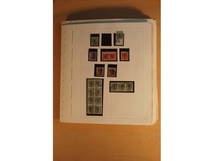 1945/49, sehr umfangreiche, ungebrauchte/postfrische und gestempelte Sammlung inkl. einiger Lokalausgaben mit vielen Farben, 