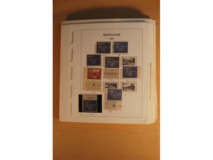 1945/49, sehr umfangreiche, ungebrauchte/postfrische und gestempelte Sammlung inkl. einiger Lokalausgaben mit vielen Farben, 