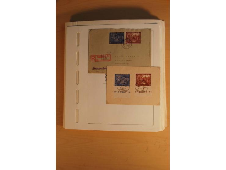 1945/49, sehr umfangreiche, ungebrauchte/postfrische und gestempelte Sammlung inkl. einiger Lokalausgaben mit vielen Farben, 