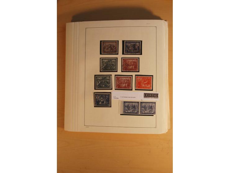 1945/49, sehr umfangreiche, ungebrauchte/postfrische und gestempelte Sammlung inkl. einiger Lokalausgaben mit vielen Farben, 